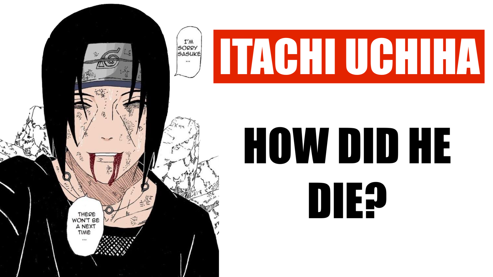 WHAT EPISODE DOES ITACHI DIE ? | Naruto Merch - What Episode Does Itachi Die On Netflix