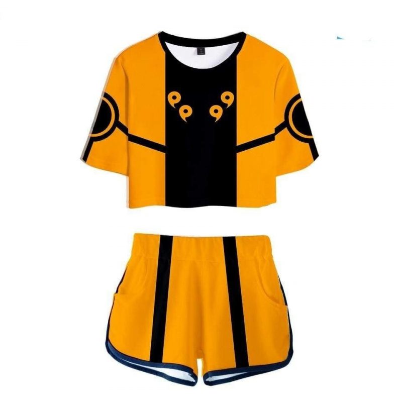 Naruto Kyuubi Chakra Mode crop top