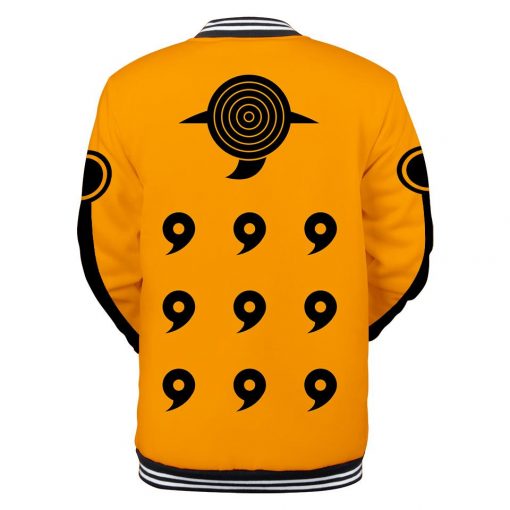 Naruto Baseball Jacket <br>Naruto Kyuubi Chakra Mode