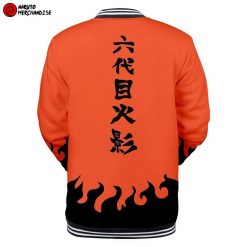 Naruto Baseball Varsity Jacket <br>Sixth Hokage (Orange)