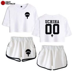 Naruto Crop Top and Shorts Uchiha Clan